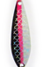 NastyGirl UV Black White Pink Stripe Holo Fish Scale Nickel Back