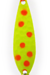 Chartreuse Flame Red Spots UV Nickel Back